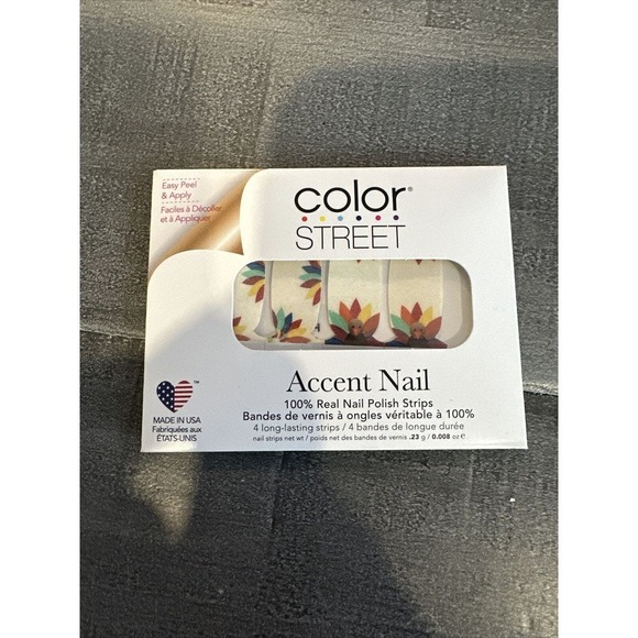 Color Street - FEATHER TOGETHER ~ 4 Finger Accent ~ Thanksgiving Free Shipping - Picture 1 of 2